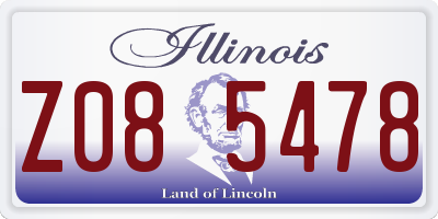 IL license plate Z085478