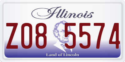 IL license plate Z085574