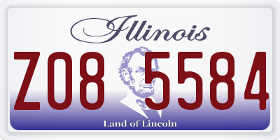 IL license plate Z085584