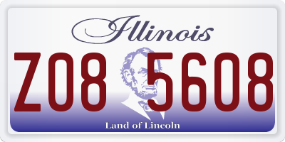 IL license plate Z085608