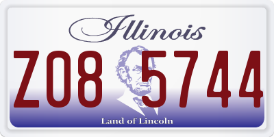 IL license plate Z085744
