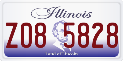 IL license plate Z085828