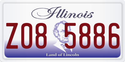 IL license plate Z085886
