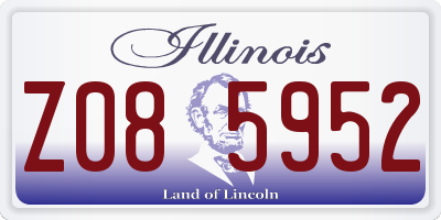 IL license plate Z085952