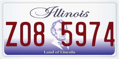 IL license plate Z085974