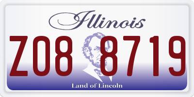 IL license plate Z088719