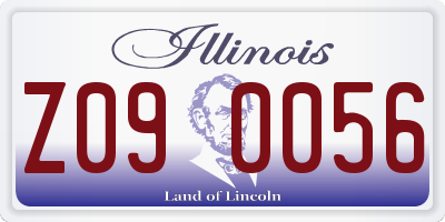 IL license plate Z090056