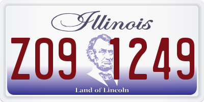 IL license plate Z091249