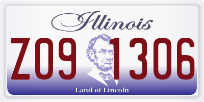IL license plate Z091306