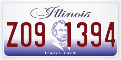 IL license plate Z091394