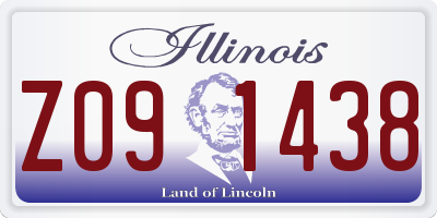 IL license plate Z091438