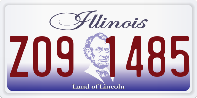 IL license plate Z091485