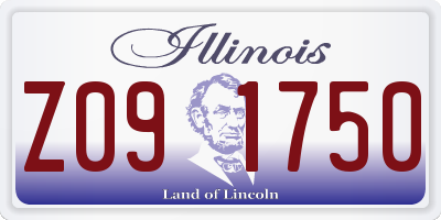IL license plate Z091750