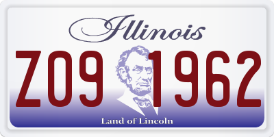 IL license plate Z091962