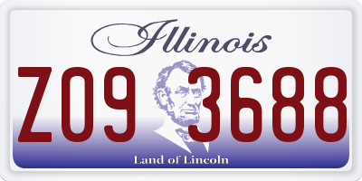 IL license plate Z093688