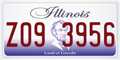 IL license plate Z093956
