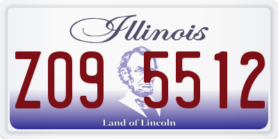 IL license plate Z095512