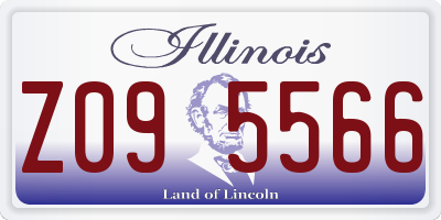 IL license plate Z095566