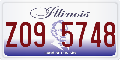 IL license plate Z095748