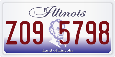 IL license plate Z095798