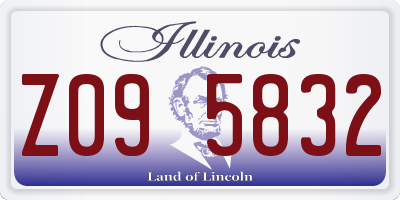 IL license plate Z095832