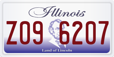 IL license plate Z096207