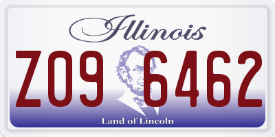 IL license plate Z096462