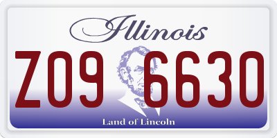 IL license plate Z096630