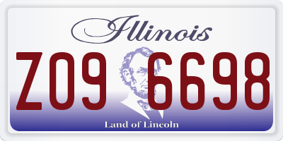 IL license plate Z096698