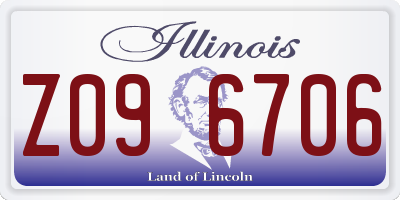 IL license plate Z096706