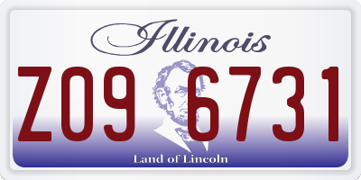 IL license plate Z096731