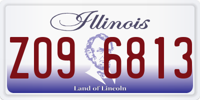 IL license plate Z096813