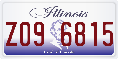 IL license plate Z096815