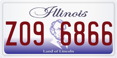 IL license plate Z096866