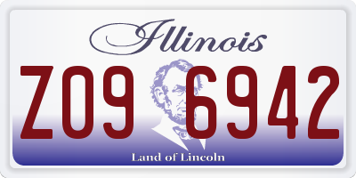 IL license plate Z096942