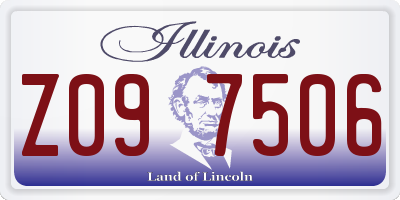 IL license plate Z097506