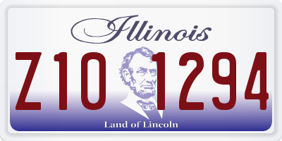 IL license plate Z101294
