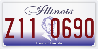 IL license plate Z110690