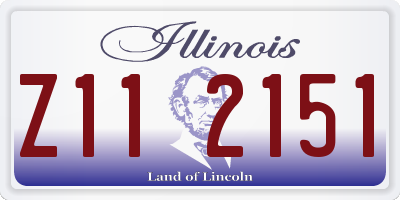 IL license plate Z112151