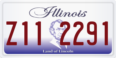 IL license plate Z112291
