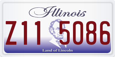 IL license plate Z115086