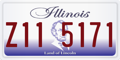 IL license plate Z115171
