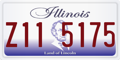 IL license plate Z115175