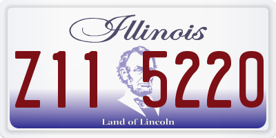 IL license plate Z115220