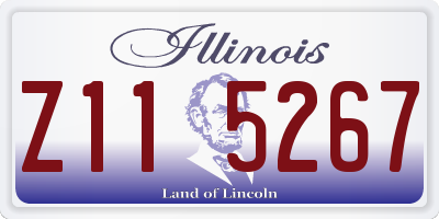 IL license plate Z115267