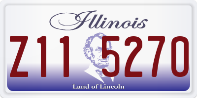 IL license plate Z115270