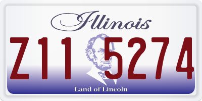 IL license plate Z115274
