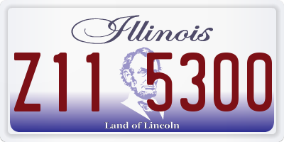 IL license plate Z115300