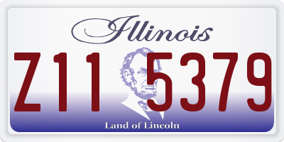 IL license plate Z115379