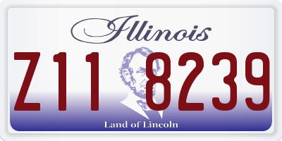IL license plate Z118239